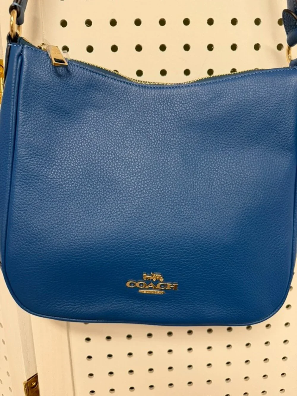 Coach Ellie File Blue Leather Crossbody Bag CU960 Pacific Bright Mineral NWOT